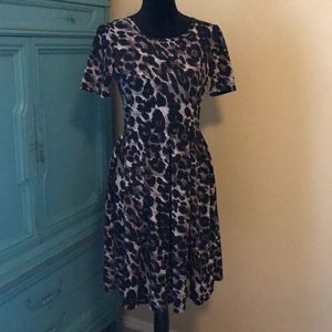 LulaRoe Purple Leopard Dress
